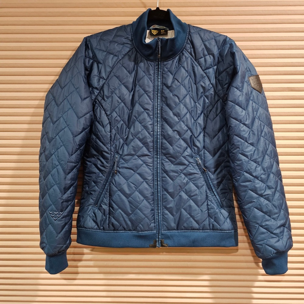 Black Crows Corpus Primaloft Quilted Bomber Jacket Navy Blue Womens Medium